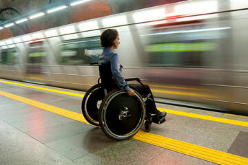 Public transport disability use