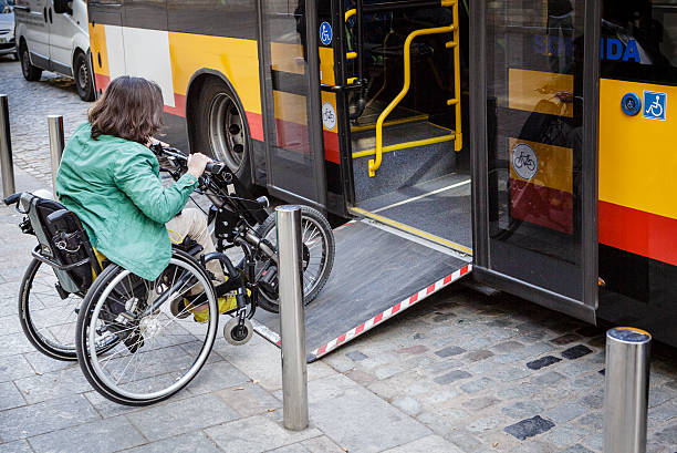 Public transport disability access ramps for buses